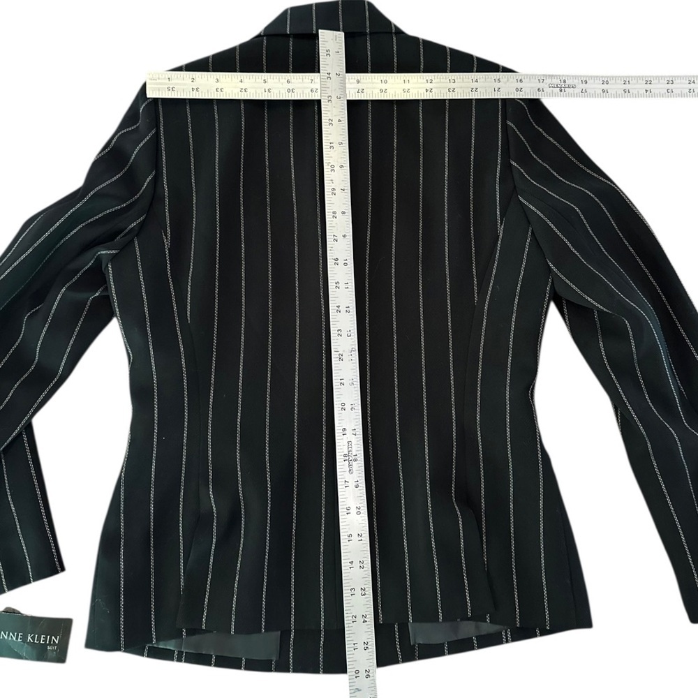 Anne Klein Suit | Women’s Black Pinstripe Blazer ~ Size 8 ~ NWT - Picture 6 of 10